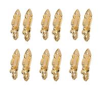 Screw Gancho de Pared de Borla de Enlace de Cortina de Soporte de Gancho 12Pcs Tono de Oro