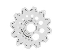 Screw Gauge Thread Pitch Measuring Ruler Screw Measuring Tool | Stainless Steel Pitch Screw Measuring Ruler, One Piece Forged High-Precision Pitch Measuring Ruler, Metric and Imperial Unit