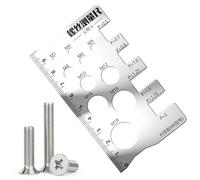 Screw Pitch Gauge - Thread Measuring Tool for Engineering Maintenance | Sturdy Metal, Smooth Folding Structure, Accurate Measurement for Bolts Screws Pipes and Industrial Applications