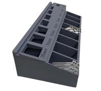 Screw Tray Organizer, Portable M3 Sort Set, 6,89 x 2,83 in Sturdy Space-Saving, 3D Printing Ergonomic Toolbox, Hardware Nuts Bolts for Storage and Home, Work, Outdoor Travel