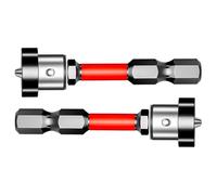 Screwdriver Bit - 2PCS S2 Steel Bits | 1.97in Magnetic Anti-Slip And Shock-Proof Screwdriver Bits, High Hardness Concentric Shaft Batch Bïts For Drill, Drywall Plywood Woodworking