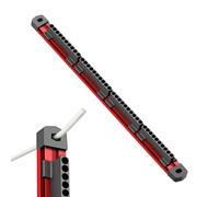 Screwdriver Bit Organizer - 40 Slot Aluminum Wall Rack for Tool Storage | Space Saving Drill Attachment Station for Workshop, Garage, Auto Repair, Woodworking, Electricians