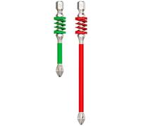 Screwdriver Drill Bit Set - Spring Loaded Screwdriver Bit | 2 Pieces Screw-Bit Set | Tough Anti-Slip Tips with Spring for Household Technician Work Electrician Concrete Metal Building Furniture