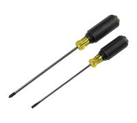 Screwdriver Set, 3/16 Cabinet and #2 Phillips Precision Machined Tips, Cushion-Grip Handles, Round Shank, 2-Piece Klein Tools 85742