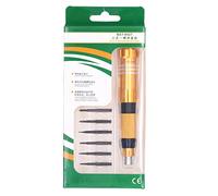 Screwdriver Set with Grip Feature | Retractable Pen Style with 6 Bits for Electronics Repair | Alloy Steel High - Accuracy Tools for Phones/Laptops/Watches | Model BT8927A
