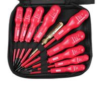 Screwdriver Set,YIWENG Juego de destornilladores aislados Destornillador de electricista aislado de 1000 V con 4 destornilladores Phillips y 5 destornilladores ranurados Mango deslizante Juego de