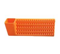 Screwdriver Storage Case, Bit Organizer Box, 9.45x2.2x3.15 inches Compact Tool Holder, Easy Access Compartments, General Use for Garage Workshop Basement Electrician Carpenter Home