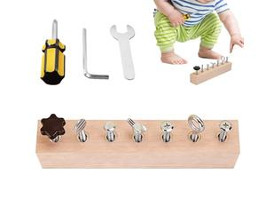 Screwdriver Toy - Screwdriver Board For Kids | Juego de aprendizaje preescolar | Educational Wooden Screwdrivers Board Set | Educational Fine Motor Game For Kindergarten Nursery Home Christmas