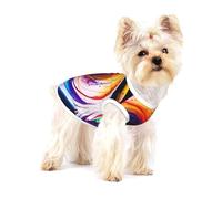 Scribble Art to the Pap - Chaleco de algodón para perros pequeños, transpirable, suave y cómodo, para gatos y perros