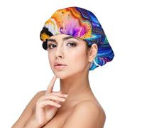 Scribble Art to The Pap - Gorro de dormir de satén para adultos, protección y comodidad para el cabello, color negro, talla única