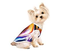Scribble Art to the Pap Pet - Camiseta transpirable sin mangas para perros pequeños y gatos, suave, ligera y elegante