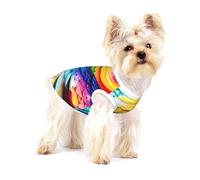Scribble Art toand Paint - Chaleco de algodón para perros pequeños, talla L, transpirable, suave y cómodo, ropa para mascotas para gatos y perros