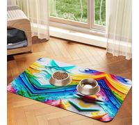 Scribble Art toand Paint - Mantel de piel absorbente para mascotas, 40 x 60 cm, con base de goma antideslizante para gatos y perros