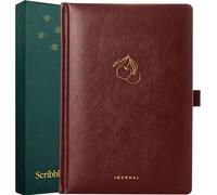 Scribble & Dot Planificador de viñetas, diario punteado, papel A5 ultra grueso de 160 g/m², diario punteado de primera calidad para artistas y creadores, incluye páginas de prueba de bolígrafo (cereza