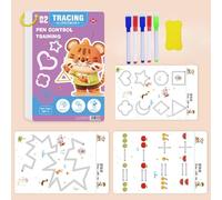 Scribble Smart Workbook, libro de trabajo inteligente de garabatos 2025, libro de trabajo para niños, papel grueso que no corta tus manos, libro de trabajo reutilizable inteligente, actividades de