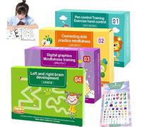 Scribble Smart Workbook, Scribble Smart Reusable Workbook, Scribblesmart™ Workbook: Fast-Track Young Minds, Little Curious Minds Scribblesmart (4 piezas)