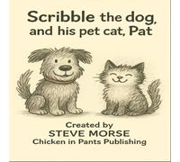 Scribble the dog and his pet cat Pat (Scribble reads his favorite books)