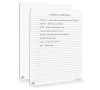 Scribbledo Cuaderno de borrado en seco con rayas universitarias, 22,86 x 30,48 cm, reutilizable, borrable, bloc de notas rayado, para laptop, pizarra blanca en el reverso