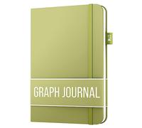 Scribbles That Matter - A5 Cuadriculado páginas Libreta - Cuaderno Diario Notebook - 150 páginas (5.75" x 8.25") 120gsm papel grueso, Cuero vegano, Cuaderno de notas para adultos - Pera