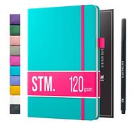 Scribbles That Matter Bullet Dotted Journal a5 + Bolígrafo gratis! - Su cuaderno de puntos de 120 g/m², papel grueso a prueba de sangrado con 200 páginas para el trabajo (5,75 x 8,5), Agua