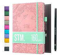 Scribbles That Matter Bullet Dotted Journal a5 + Bolígrafo gratis! - Su cuaderno de puntos de 160 g/m², papel grueso a prueba de sangrado con 150 páginas para el trabajo (5,75 x 8,5), Rosa pastel