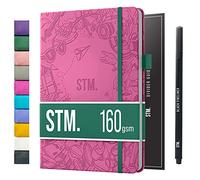Scribbles That Matter Bullet Dotted Journal a5 + Bolígrafo gratis! - Su cuaderno de puntos de 160 g/m², papel grueso a prueba de sangrado con 150 páginas para el trabajo (5,75 x 8,5), Rosa