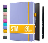 Scribbles That Matter Bullet Dotted Journal B5 + Bolígrafo gratis! - Su cuaderno de puntos de 160 g/m², papel grueso a prueba de sangrado con 200 páginas para el trabajo (7 x 10), lavanda