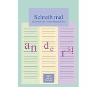 SCRIBBOOK - Schreib mal anders - Triple Simple Lines (SCRIBBOOKs - Double & Triple)