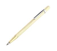 Scriber Pen, 1PC Scriber de punta de carburo de tungsteno, Pocket Portable Alloy Scriber Engraving Pen Tool Herramientas generales con clip para vidrio, cerámica, hoja de metal(Oro)