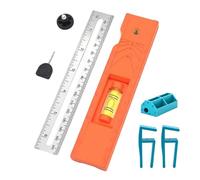 Scribing Ruler, Woodworking Ruler, Guía ajustable con ángulo Marking 15-90 grados para diseño de calibre portátil
