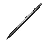 Scrikss Graph X Portaminas con punta retráctil - Antracita 0.5 | Cuerpo metálico niquelado con forma hexagonal para evitar que ruede sobre la mesa