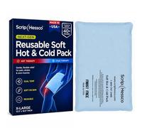 ScripHessco Next-GEN - Bolsa de hielo suave reutilizable para frío y calor, sin heladas, para alivio completo del dolor de espalda, flexible cuando se congela, apta para microondas, fabricada en