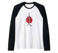 Script japonés Samurai Camino de la Espada Camiseta Manga Raglan