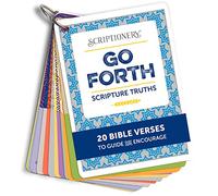 Scriptionery Tarjetas de Memoria y devoción de Escritura Go Forth para animar a la Biblia (graduación, confirmación)