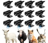 SCROLIEY 12 Piezas Alerta de Silbatos de Ciervo, Dispositivos de Silbato, Alarma Ultrasónica de Advertencia para Animales, Avisador, Ahuyentador, Silbato de ultrasonidos de Animales como Ciervos