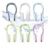 SCROLIEY 6 tapones nasales para natación, clip para nariz de natación con caja de almacenamiento, tapones para la nariz y natación, clip para adultos, niños principiantes, entrenamiento para deportes