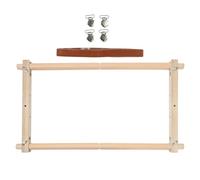 Scroll Embroidery Frame- 54.5x30.5cm Small Wooden Frame, Metal Clip Holder, Multi-Use Quilting andCraft Tool | Embroidery Framefor Needlework, Batik Painting, Arts andCrafts Projects