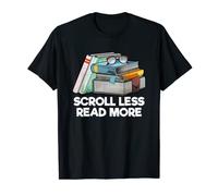 Scroll Less Read More - Literatura para amantes de los libros Camiseta