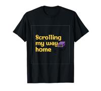 Scrolling My Way Home Vintage Tech Nostalgia Camiseta