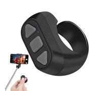 Scrolling Ring - 3 Key Phone Scroller, Multipurpose Smart Remote Ring, 0,87 x 1,18 x 0,59 in Versatile Page Turner | Camera Video Recording Clicker for Music Playback, Video Browsing, Presentation