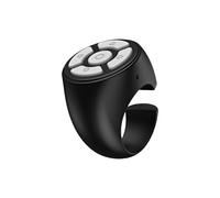 Scrolling Ring Remote - Dispositivo de control de dedos, acabado mate, controlador inalámbrico para teléfono móvil, grabación de vídeo, clicker con conexión para el viaje a casa para camping
