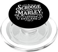 Scrooge y Marley Londres, Inglaterra, Blanco Print PopSockets PopGrip para MagSafe