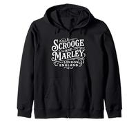 Scrooge y Marley Londres, Inglaterra, Blanco Print Sudadera con Capucha