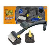 Scrub Daddy BBQ Daddy y Cabezales de Repuesto - Cepillo de Limpieza Barbacoa con Raspador y Abrebotellas, Limpiador de Parrillas de Barbacoa, Sin Cerdas de Alambre, Cepillos Limpiadores para BBQ