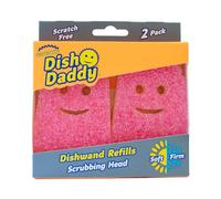 Scrub Daddy Cabezales de repuesto para cepillo de fregar platos, cepillos dispensadores de jabón, esponjas de lavado que cambian de textura, recambios de esponja desmontable para cabeza de papá, color