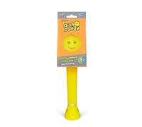 Scrub Daddy Dish, Amarillo | Daddy Dish Wand, Estropajo con Mango Dispensador de JabÃ³n, Esponja con Textura Cambiante con Mango, Cepillo de Platos con