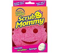 Scrub Daddy Esponja y depurador de doble cara - Scrub Mommy - Esponja sin arañazos para platos y hogar, suave en agua caliente, limpieza profunda, apta para lavavajillas de múltiples superficies 1 ct