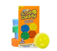 Scrub Daddy Esponjas de Cocina Multiusos sin arañazos, esponjas de Platos a Granel para Cocina, baño, Limpieza del hogar y más, Fabricadas con Espuma de polímero sin BPA (5 Unidades)