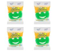 Scrub Daddy Essentials Esponjas de Cocina, Esponja Que Cambia de Textura, Estropajo Que no Raya, Productos de Limpieza para baño Resistentes a los olores, Aptas para lavavajillas, Paquete de 4