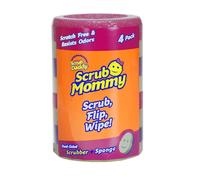 Scrub Daddy Scrub Mommy - Dual Sided Sponge & Scrubber Soft in Warm Water Firm in Cold FlexTexture Deep Cleaning Dishwasher Safe Multipurpose